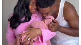 fans celebrate as celebrity designer veekee james husband welcome first child