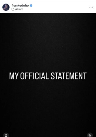 frank breaks silence amid rumours involving ex wife and chike