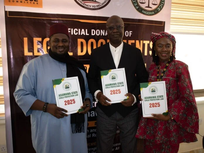 irc donates vapp child rights acts to adamawa ministry of justice