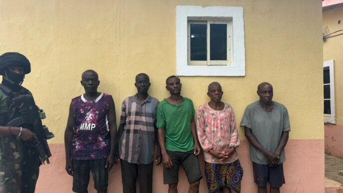 nigerian navy hands over five suspected ipob esn members to dss