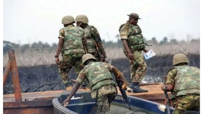 nigerian navy sustains onslaught on economic saboteurs dismantles black market fuel supply ring in r