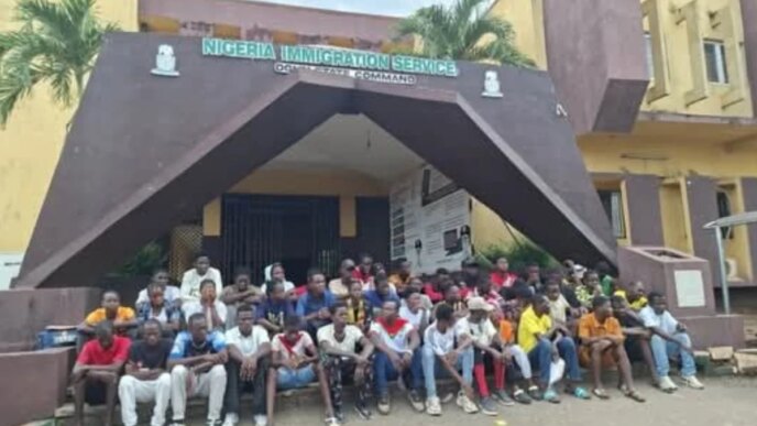 46 illegal immigrants from togo burkina faso others arrested in ogun video