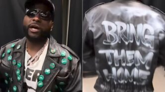 davido draws global attention to abducted oyo schoolchildren at world cup concert