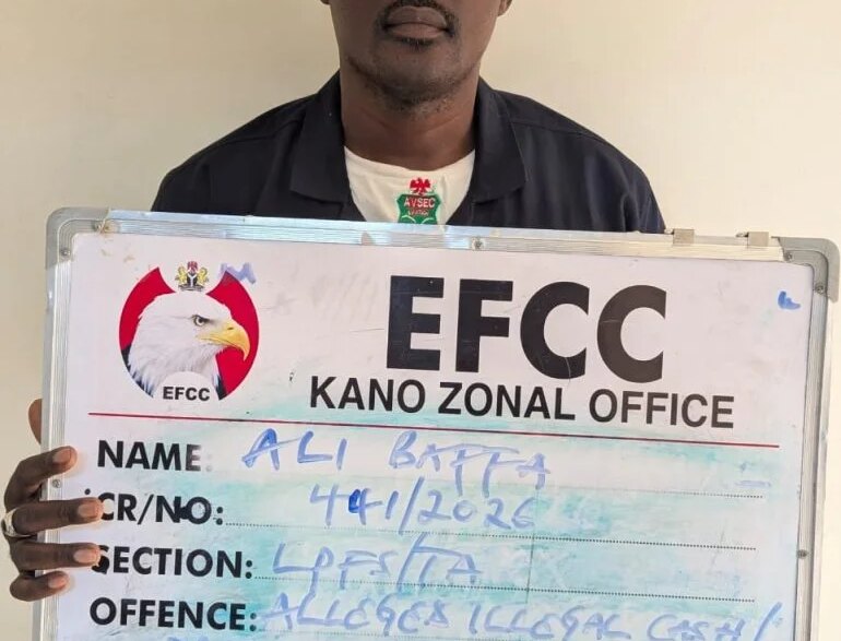 efcc arrests airport security officer two others over alleged gold smuggling in kano