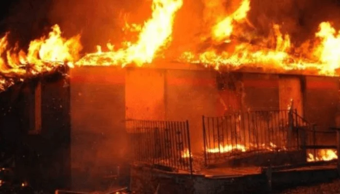 four vehicles properties worth millions of razed as fire ravages mechanic workshop residential build