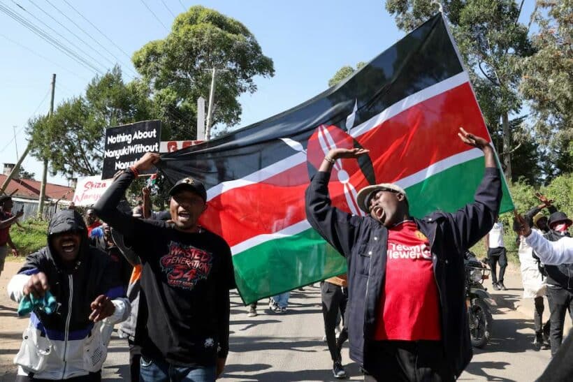 many arrested as kenyans protest american ebola quarantine centre