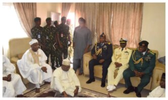 military delegation visits late gen rabe abubakars family vows justice
