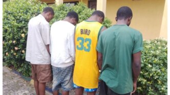 police arrest four suspects over gun running in delta