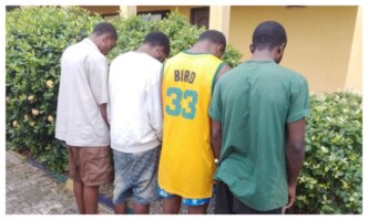 police arrest four suspects over gun running in delta