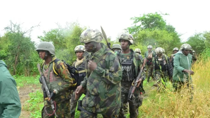 troops pound terrorists destroy gun truck in borno