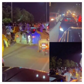 vdm leads tinubu must go protest in abuja after arrival from china video