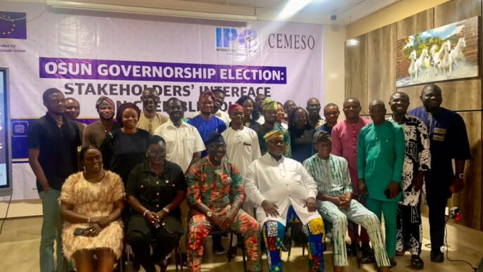 osun guber focus on issue based election coverage ipc urges journalists